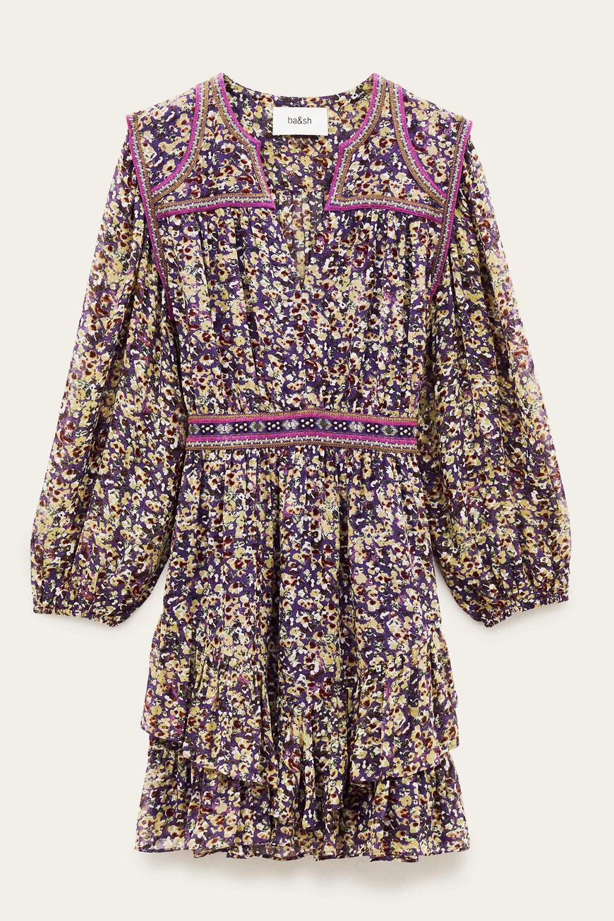 Ba&amp;sh Dress Loly Violet 1E25LOLY
