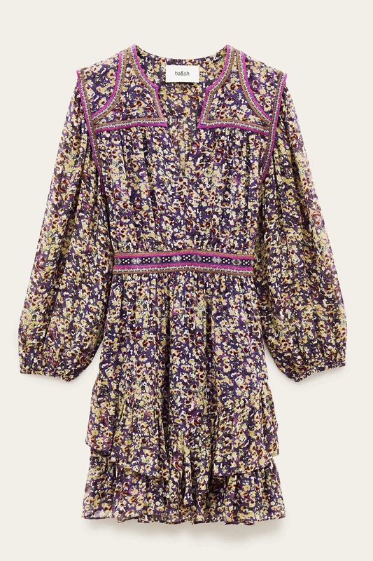 Ba&amp;sh Dress Loly Violet 1E25LOLY