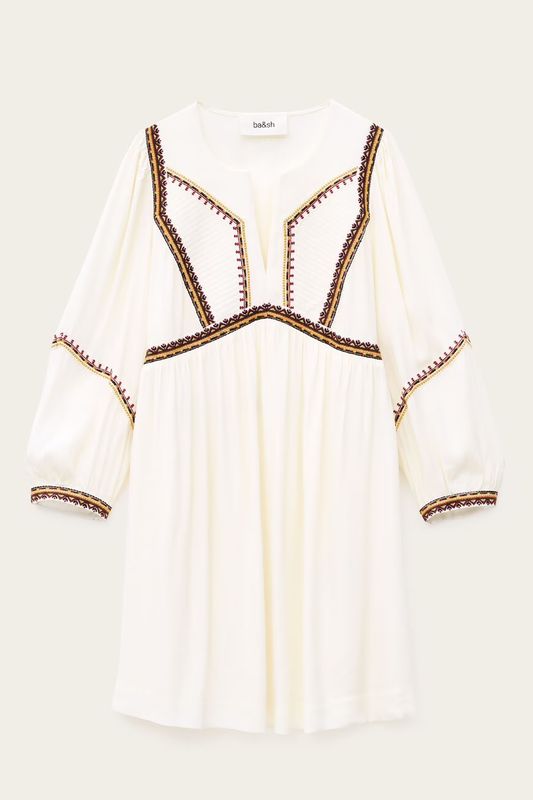 Ba&amp;sh Dress Tulsie Ecru 1E25TULS