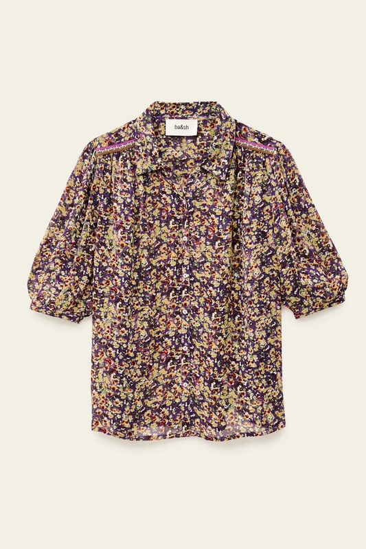 Ba&amp;sh Kurzarmbluse Lark Violet 1E25LARK