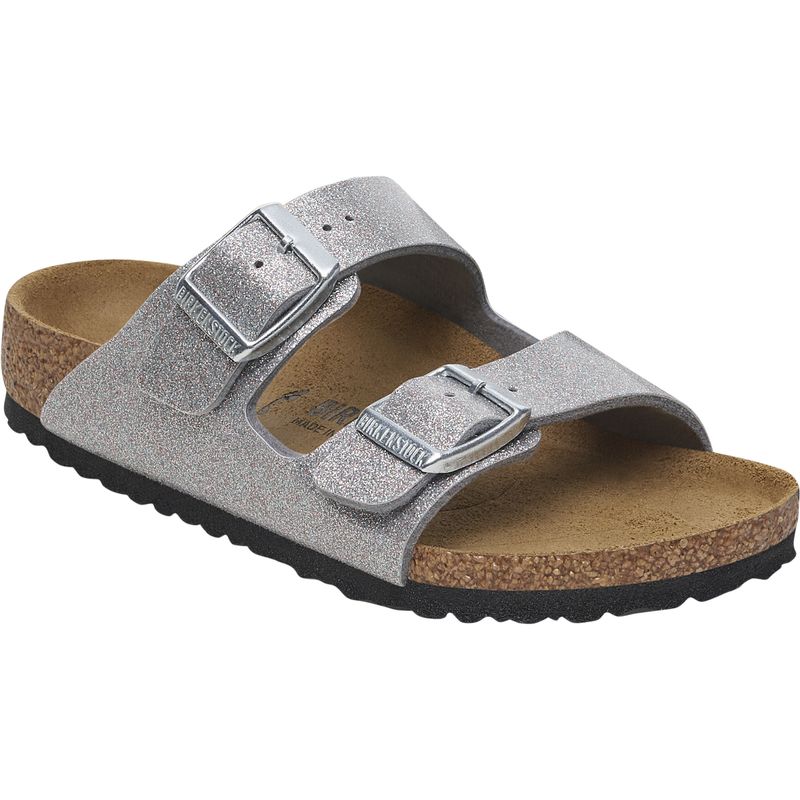 Birkenstock Arizona Kids BS Sparkling Light Silver Schmale Weite 1029468