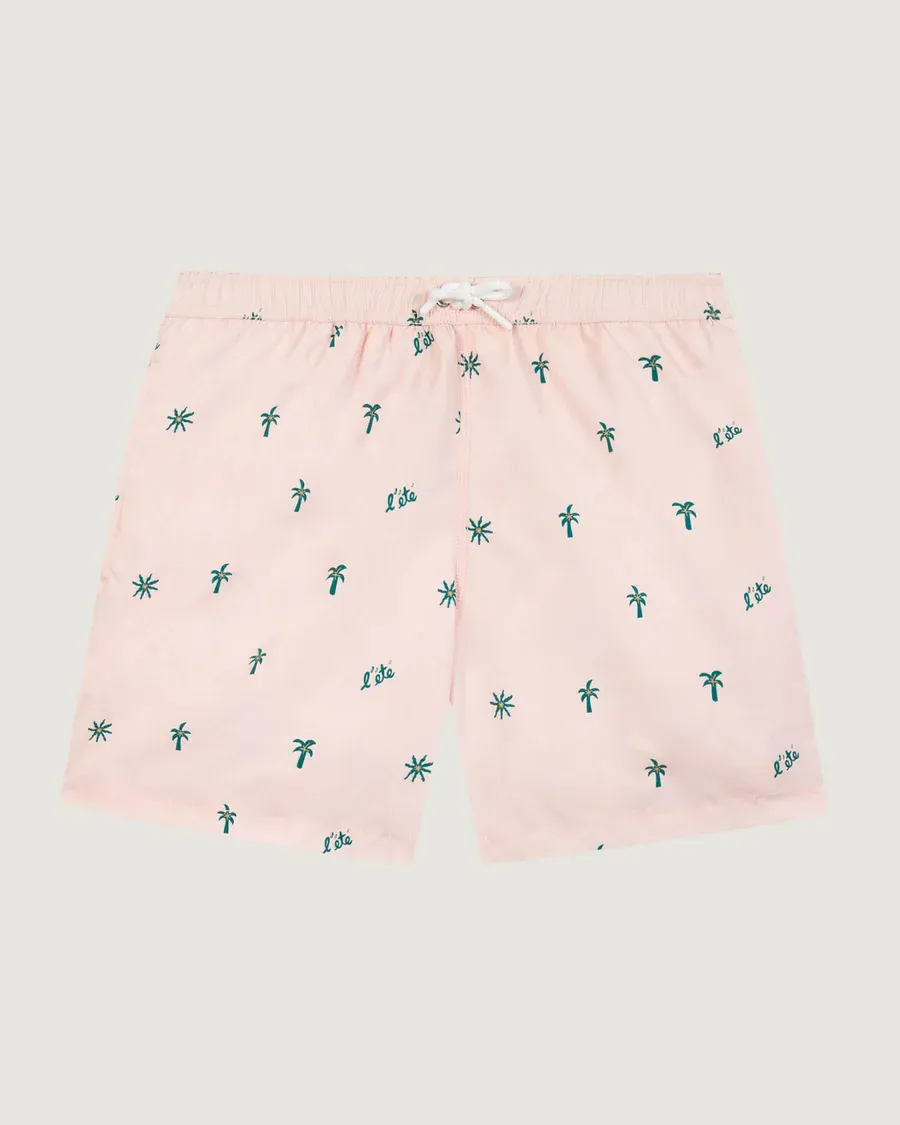 Maison Labiche Swimshorts Maillot Palm Tree Apricot Palm Tree WMMAILLOTPALM