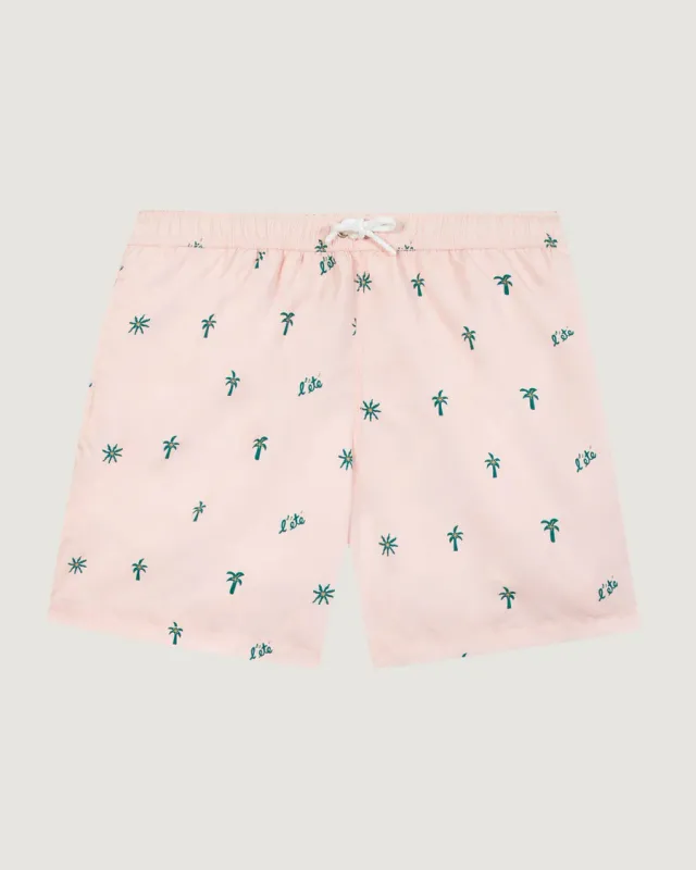 Maison Labiche Swimshorts Maillot Palm Tree Apricot Palm Tree WMMAILLOTPALM