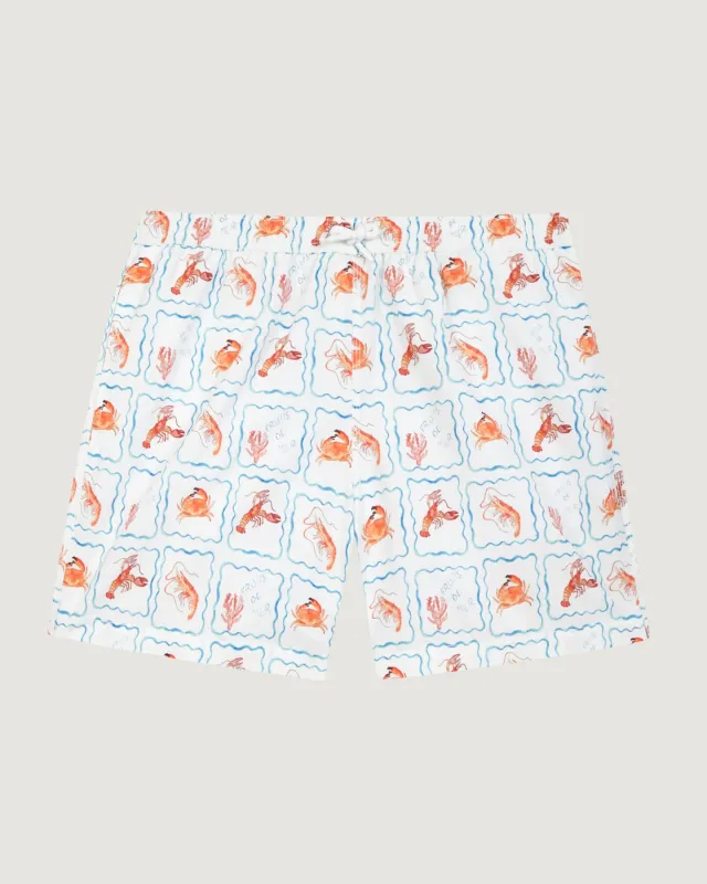 Maison Labiche Swimshorts Maillot Lobster Ivory Lobster WMMAILLOTCRUSTA