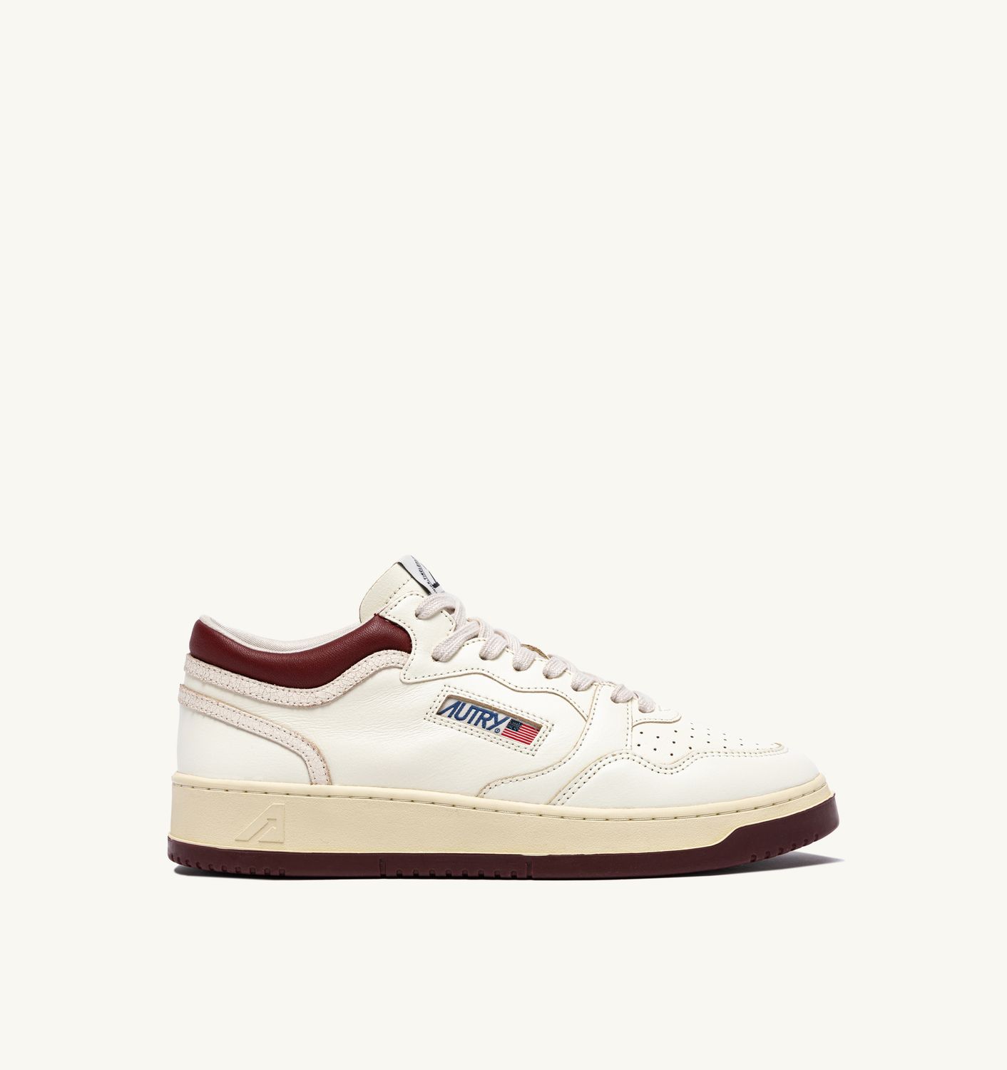 Autry Sneakers Medalist-Way Mid Aus Leder Syrah Und Marsch MYMM EK03