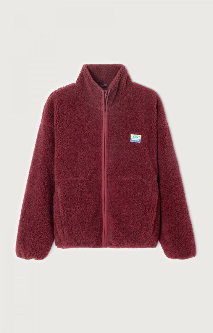 American Vintage Damenjacke Hoktown Burgunderrot Meliert HOK16CH25