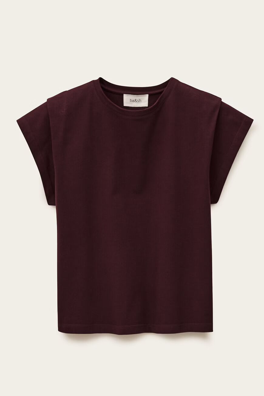Ba&amp;sh Pio Short-Sleeved T-shirt Bordeaux 1H25PIO