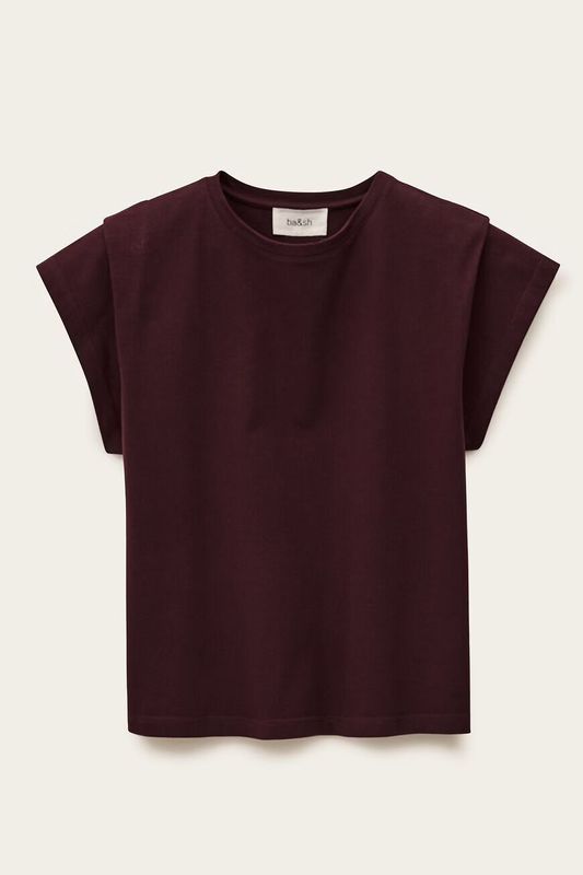 Ba&amp;sh Pio Short-Sleeved T-shirt Bordeaux 1H25PIO