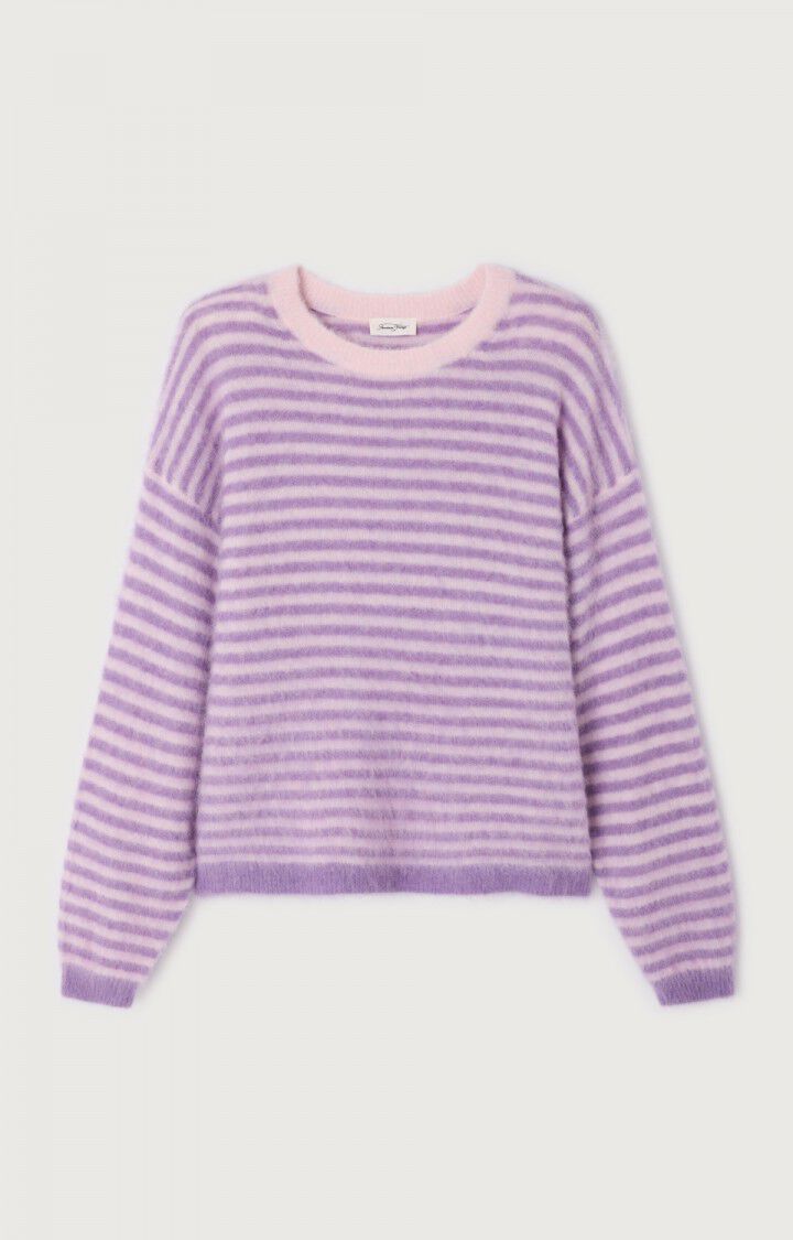 American Vintage Damenpullover Nenybay Violet Rosebud Gestreift NEN18C
