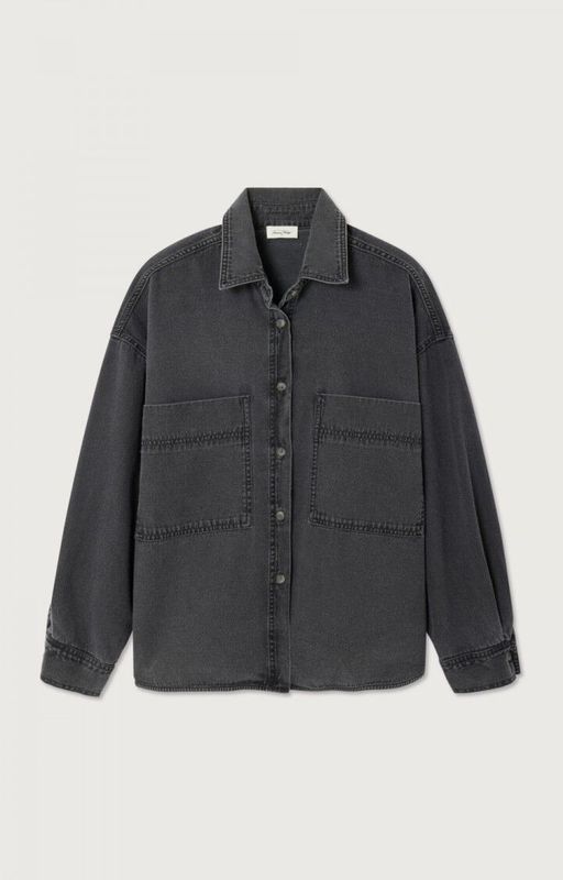 American Vintage Damenbluse Jazy  Black JAZ06CH25