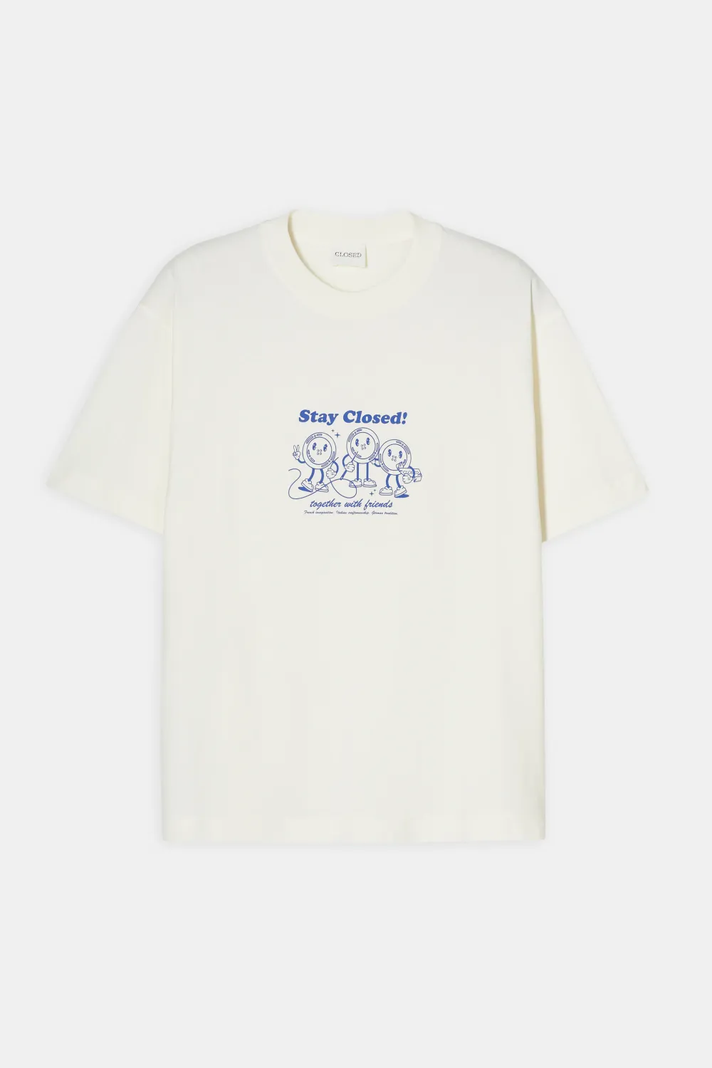 Closed T-Shirt mit Print Ivory C85663-44H-PR-218