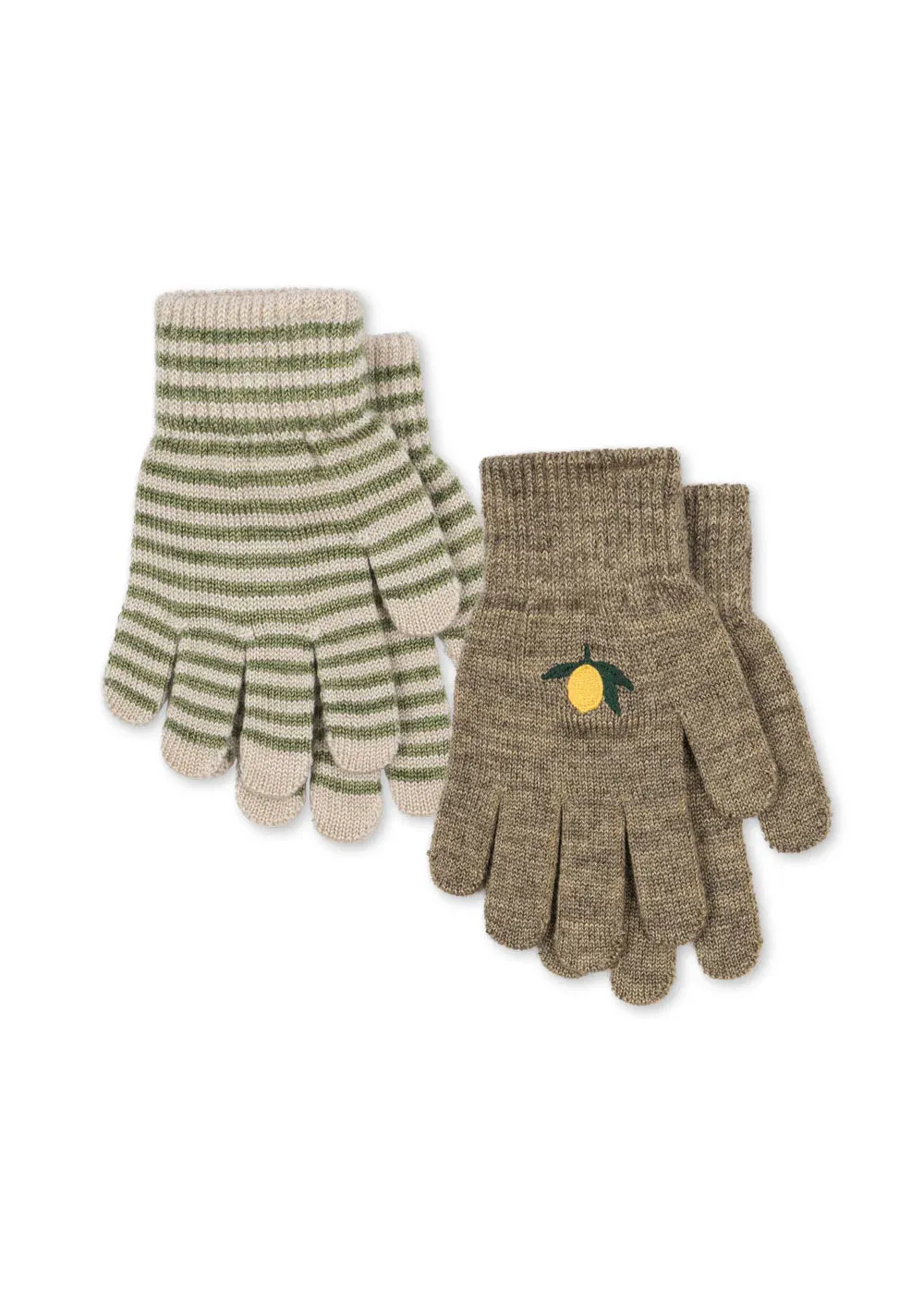 Konges Sløjd 2 Pack Filla Handschuhe Lemon/Stripe KS103430