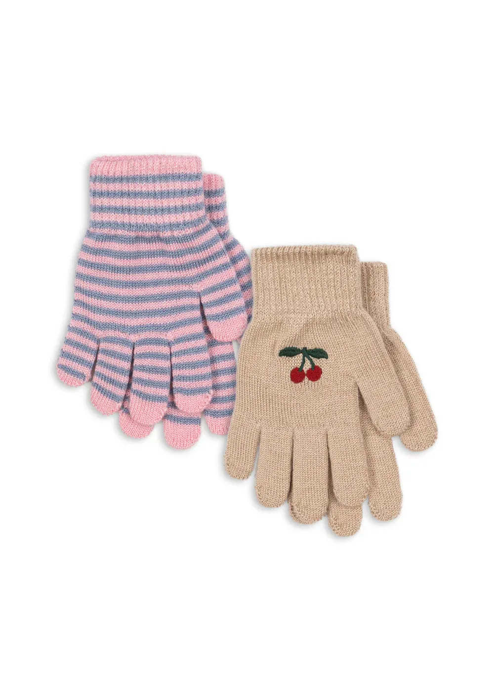 Konges Sløjd 2 Pack Filla Handschuhe Cherry/Stripe KS103430