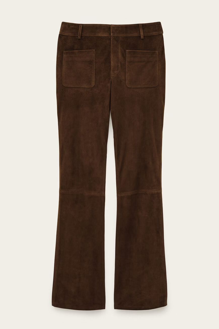 Ba&amp;sh Wide-Leg Trousers Mossi Terre Braun 1H25MOSS