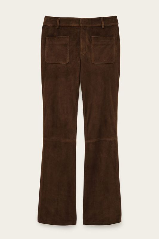 Ba&amp;sh Wide-Leg Trousers Mossi Terre Braun 1H25MOSS