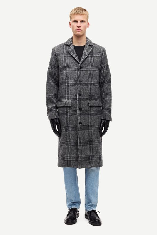 Samsøe Samsøe Satesfa x Coat 15773 Grey Check