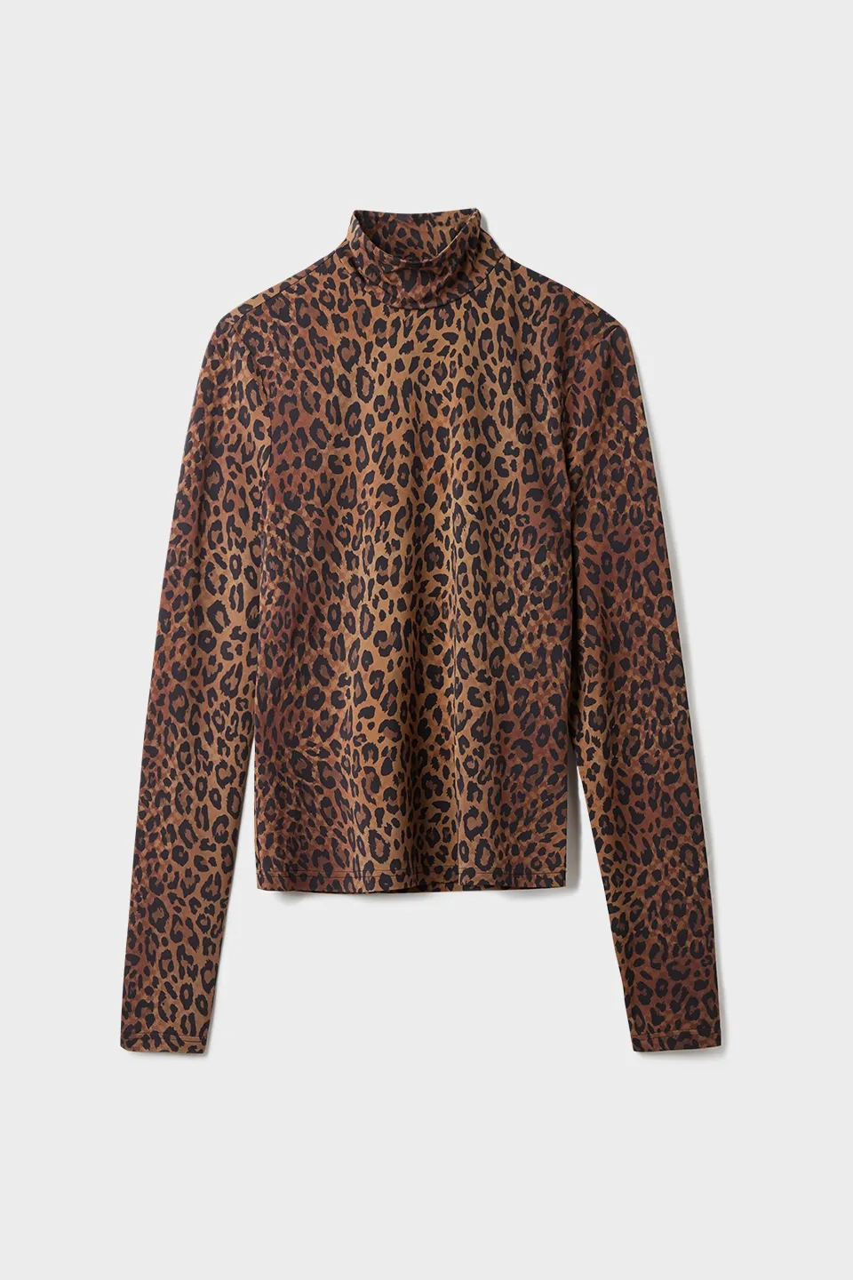 Lala Berlin Turtleneck Telia Viscose Blend Dark Brown Leo