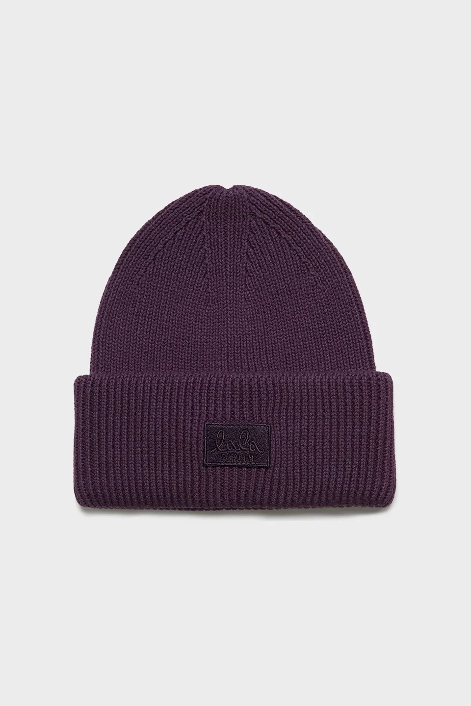 Lala Berlin Beanie Birger Cotton Wool Blackberry
