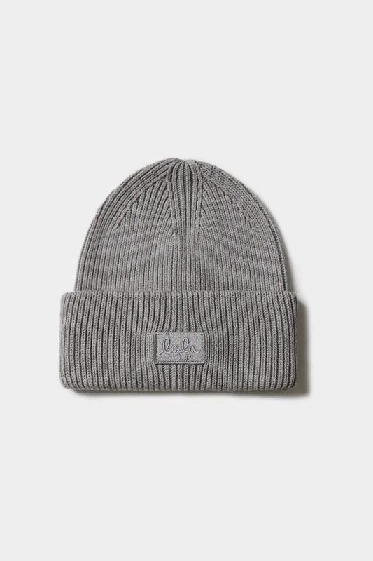 Lala Berlin Beanie Birger Cotton Wool Light Grey