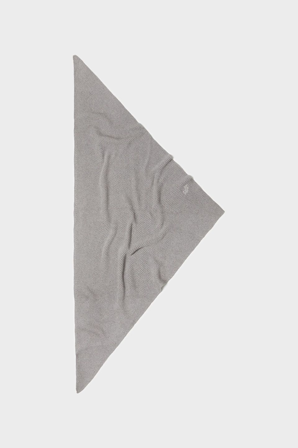 Lala Berlin Knitted Chunky Triangle Tallie Cotton Wool Light Grey