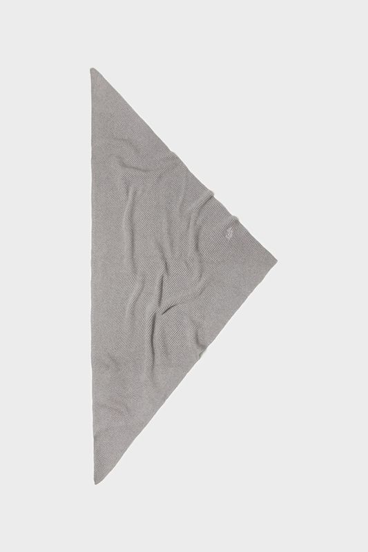 Lala Berlin Knitted Chunky Triangle Tallie Cotton Wool Light Grey
