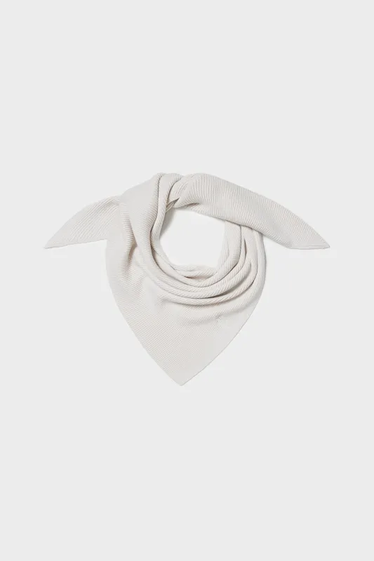 Lala Berlin Knitted Chunky Triangle Tallie Cotton Wool Cream