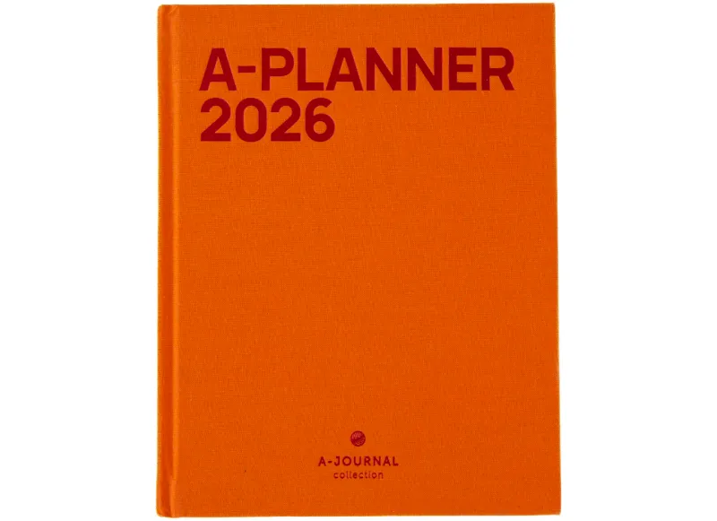 A-Journal A-Planner 2026 Orange Linen