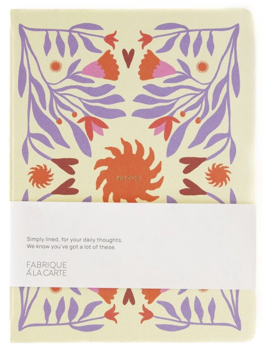 A-Journal Fabrique á la Carte Notebook Sun Beige Lavender