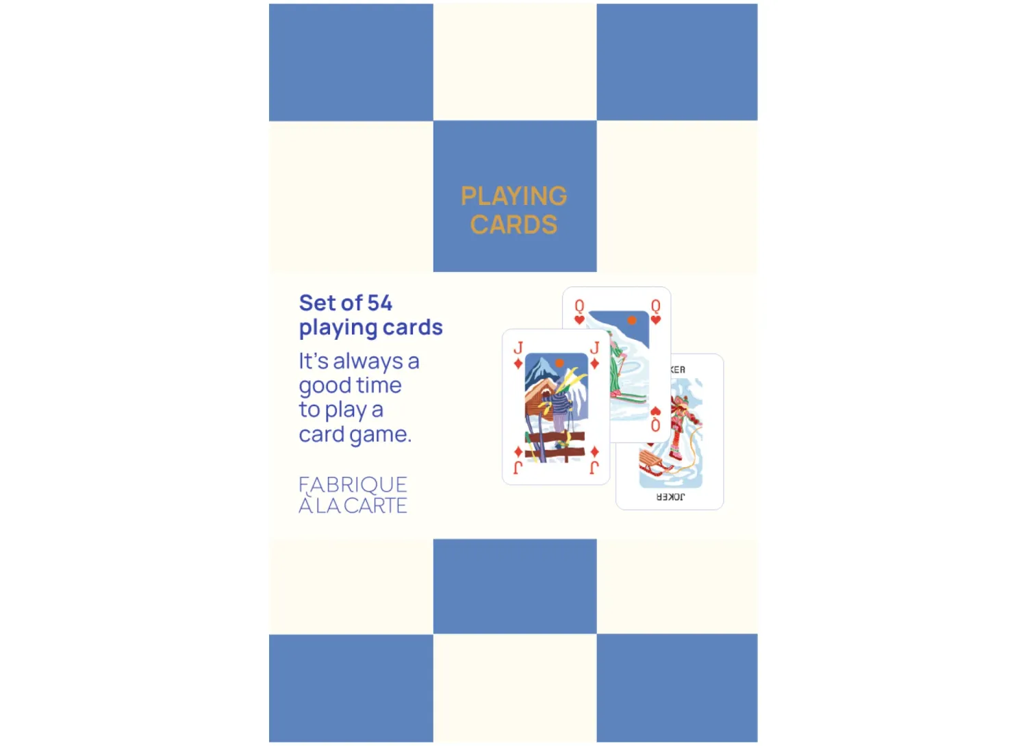A-Journal Fabrique á la Carte 54 Playing Cards Winter