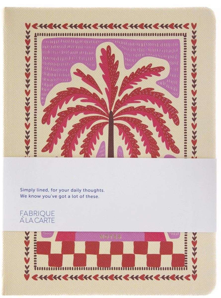 A-Journal Fabrique á la Carte Notebook Palmtree Pink