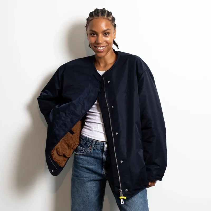 Vivi Mari Reversible Bomber Jacket navy/caramel