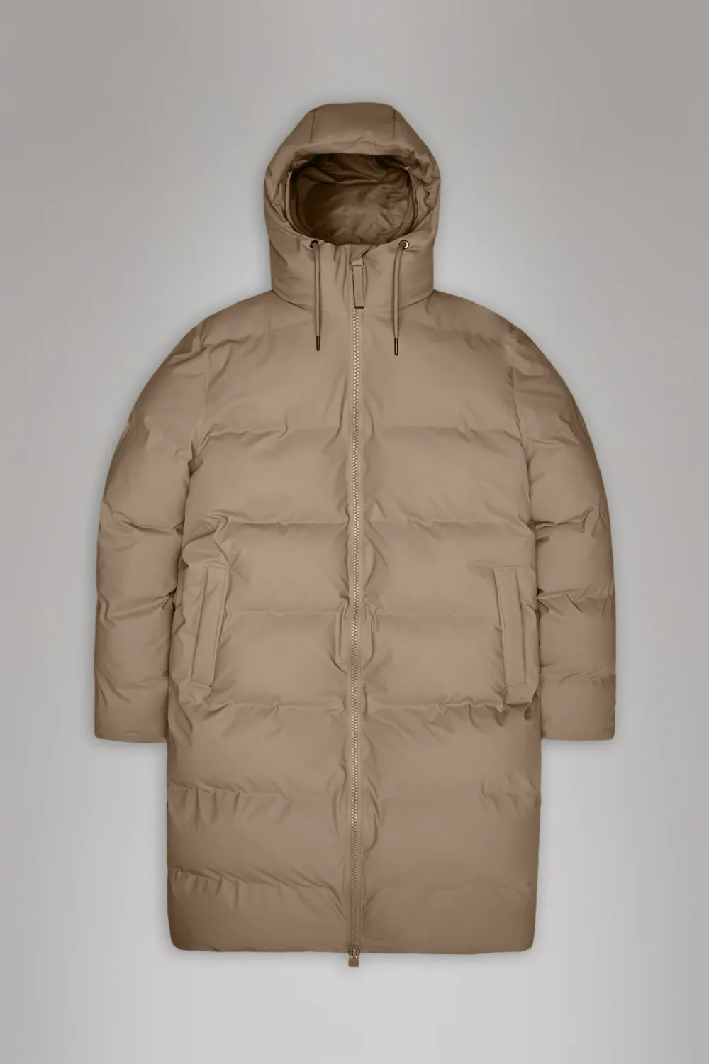 Rains Alta Longer Puffer Jacket Beige  W3T4 15130