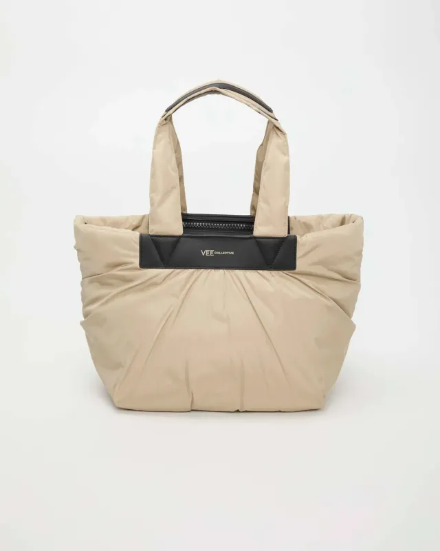 VeeCollective Caba Tote Medium Beige 123-202-429