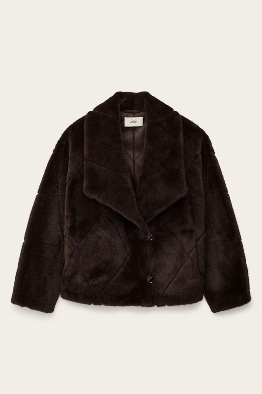 Ba&amp;sh Pinie Faux Fur Coat Braun 1H25PINI