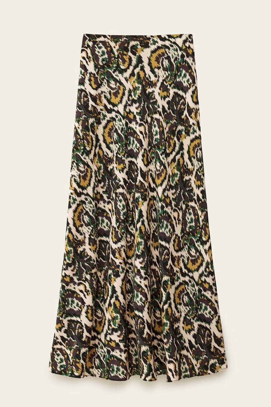 Ba&amp;sh Onintia Midi Skirt Naturfarben 1H25ONIN