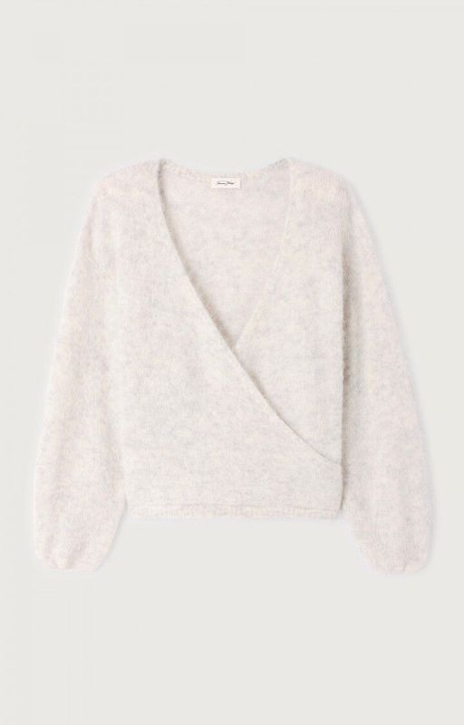 American Vintage Damenpullover Nuny Vlies Meliert NUN18D