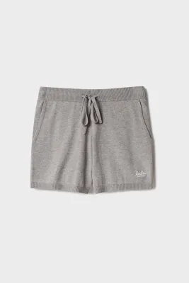Lala Berlin Knit Shorts Kami Cotton Wool Grey 10345580