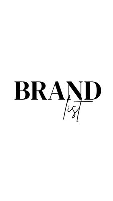Brands