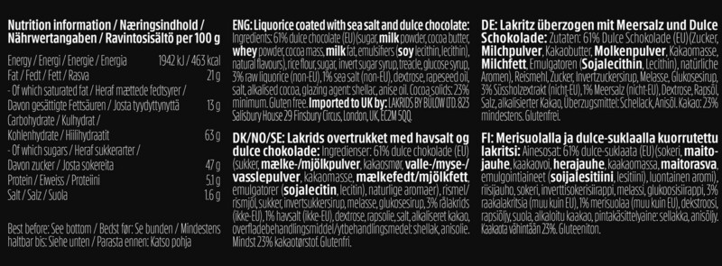 Lakrids by Bülow D Salt &amp; Caramel 115g