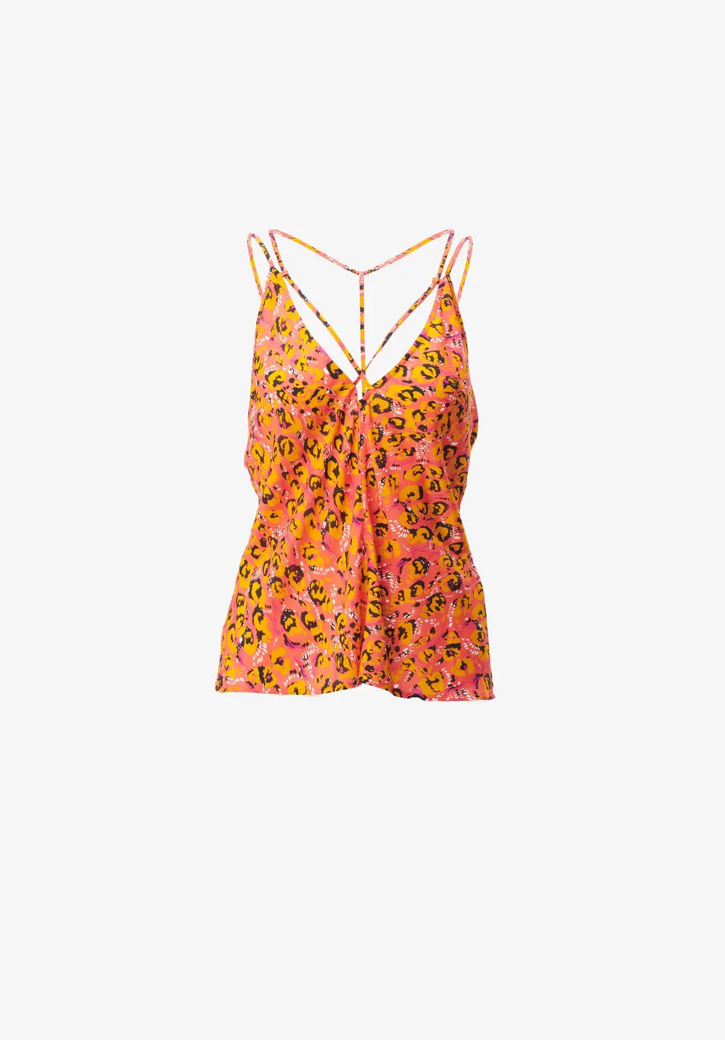 Lala Berlin Top Toana 2242-WO-1017 Magic Garden Leo Pink