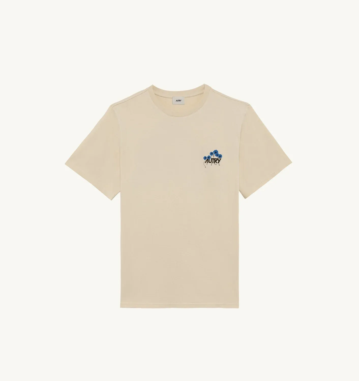 Autry Herren T-Shirt mit Blumengrafik Cotton Cream TSPM 88CS