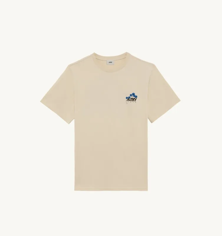 Autry Herren T-Shirt mit Blumengrafik Cotton Cream TSPM 88CS