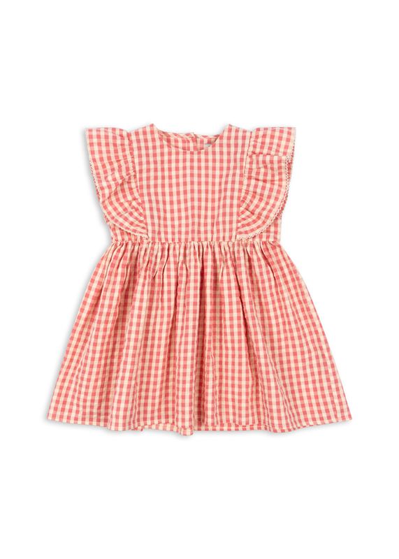 Konges Sløjd Kim Kleid Flamingo Plume Check KS102305