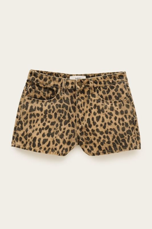 Ba&amp;sh Gemusterte Mini-Shorts Tosie Beige 1E25TOSIE