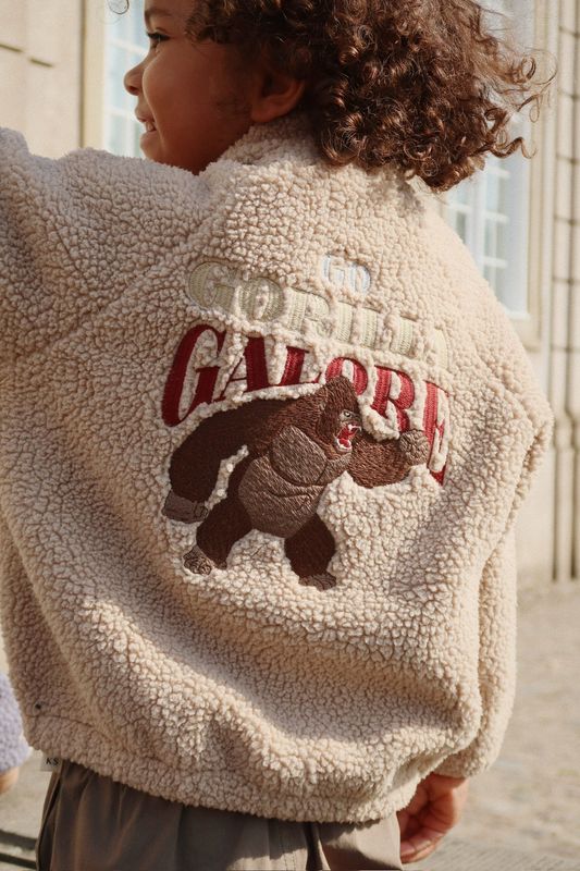 Konges Sløjd Jazz Teddy Bomberjacke Oxford Tan KS103482