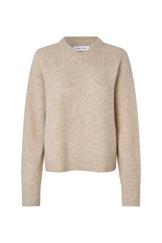 Samsøe Samsøe Samelody V-Neck Light 15727 Grey Melange