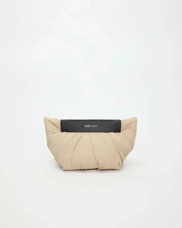 VeeCollective Caba Clutch Beige 128-200-429