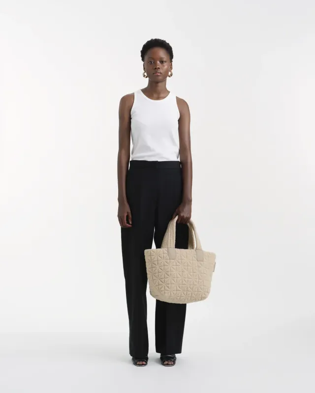 VeeCollective Vee Tote Small Cream Sherpa 101-201-430