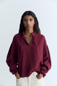 The New Society Olivia Woman Blouse Plum Fantasy