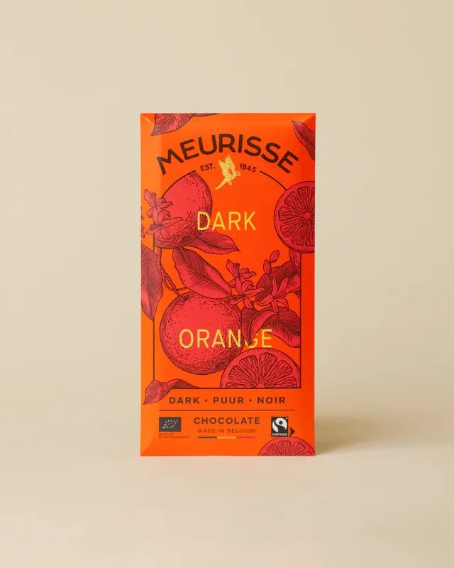 Meurisse Bio Dark Chocolate with Orange 100g